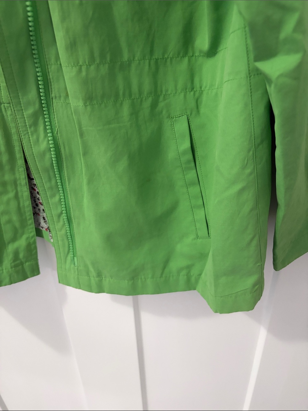 Talbots Bright Green Utility Jacket with Chest Pockets - Picture 5 of 7